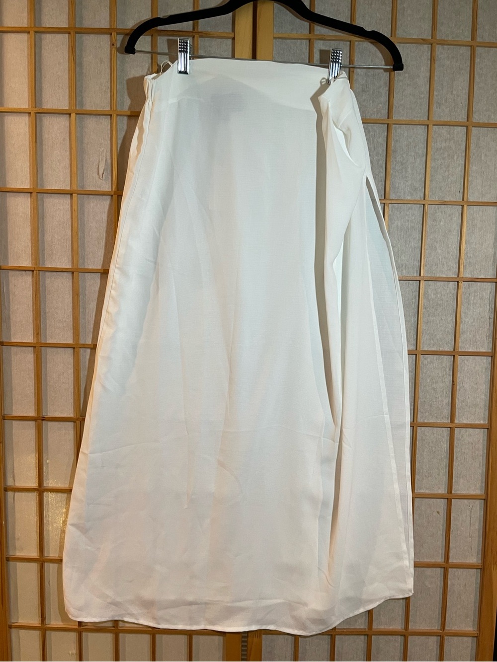 Anthropologie Sunday in Brooklyn White Sheer Side Slit Maxi Skirt